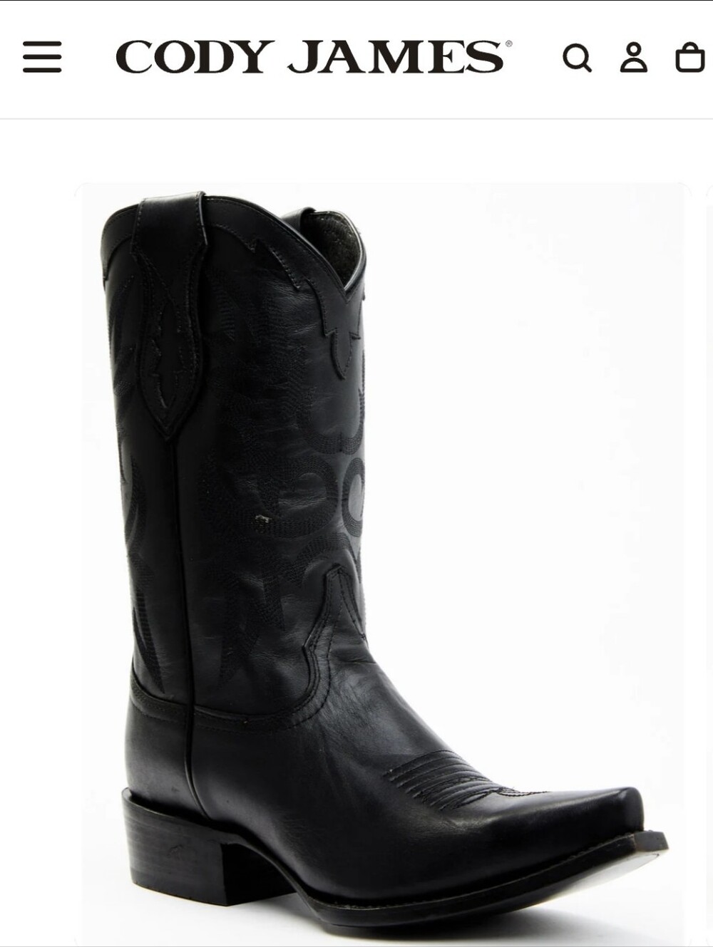 Cody James Men's Western Snip Toe Boots New Size 9D